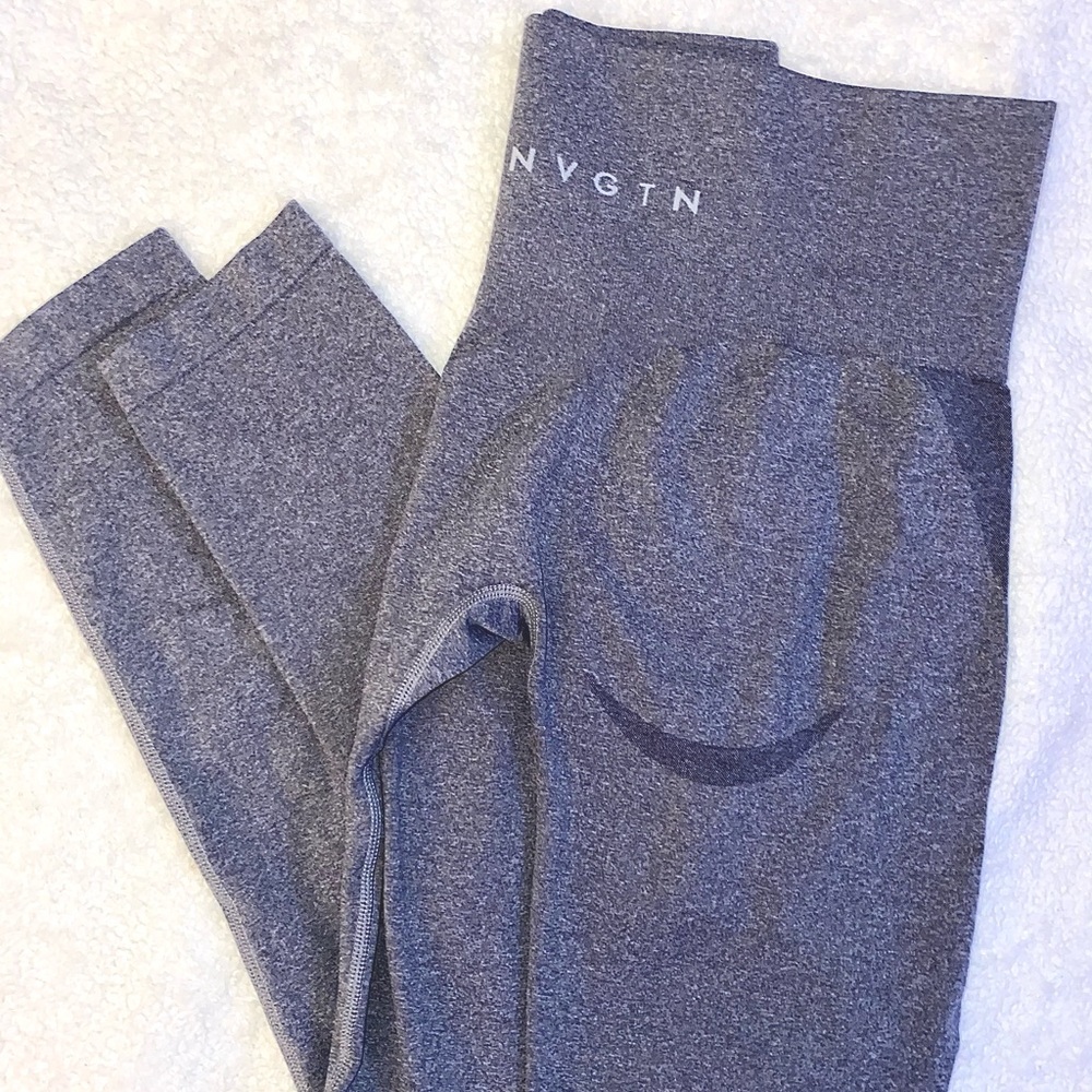 NVGTN Grey Contour Seamless Leggings Medium Gym